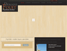 Tablet Screenshot of domaine-fouet.com